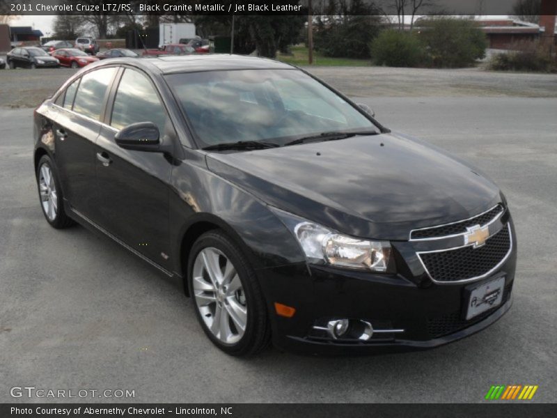 Black Granite Metallic / Jet Black Leather 2011 Chevrolet Cruze LTZ/RS