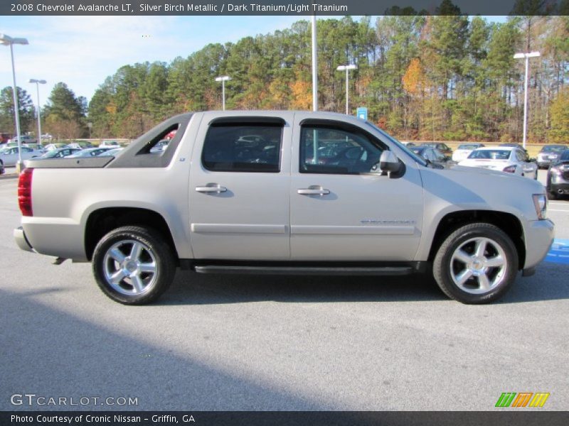 Silver Birch Metallic / Dark Titanium/Light Titanium 2008 Chevrolet Avalanche LT