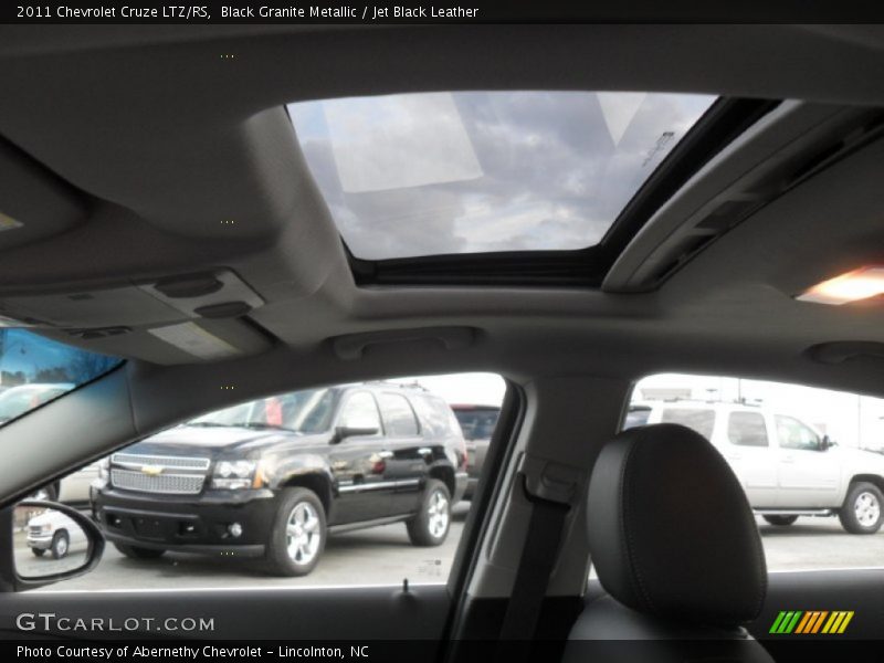 Black Granite Metallic / Jet Black Leather 2011 Chevrolet Cruze LTZ/RS