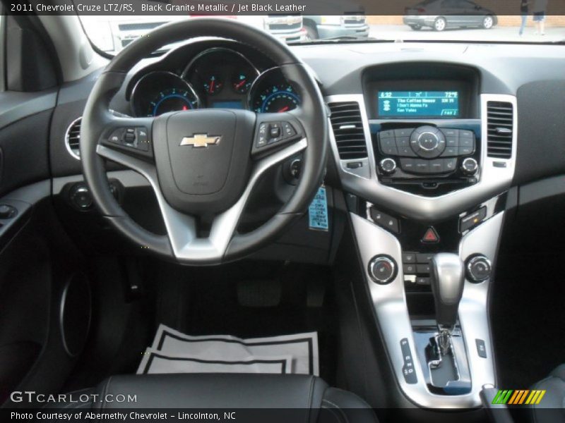 Black Granite Metallic / Jet Black Leather 2011 Chevrolet Cruze LTZ/RS