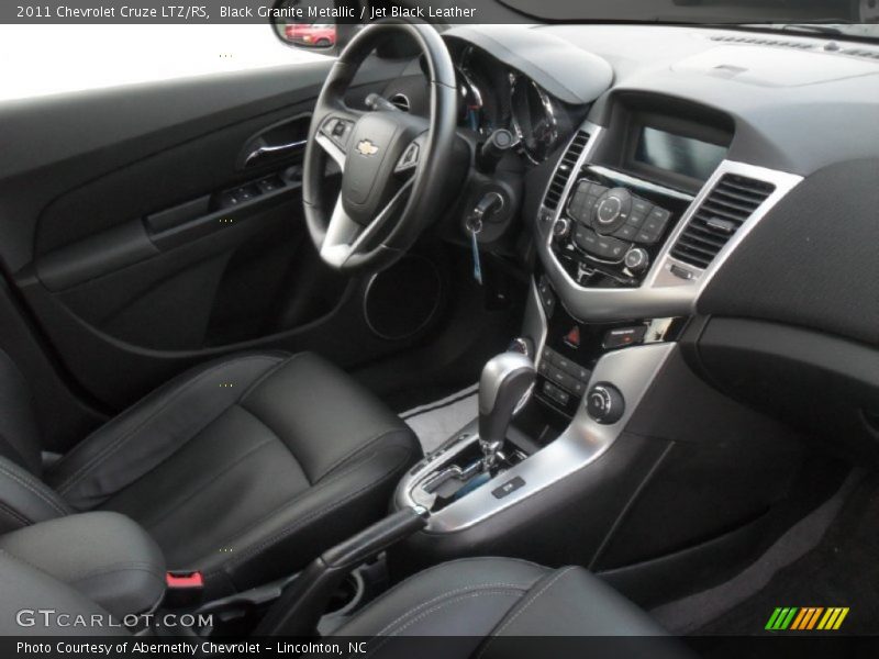 Black Granite Metallic / Jet Black Leather 2011 Chevrolet Cruze LTZ/RS