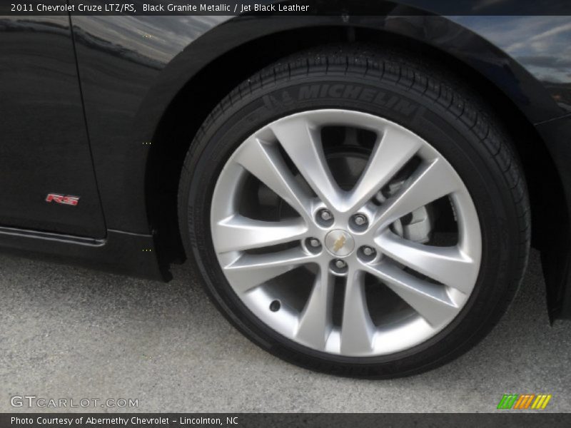 Black Granite Metallic / Jet Black Leather 2011 Chevrolet Cruze LTZ/RS