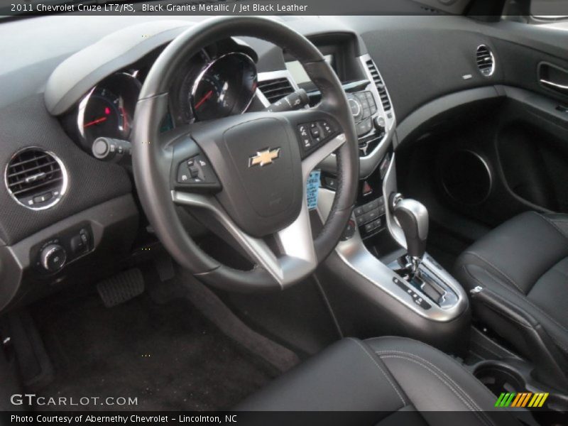 Black Granite Metallic / Jet Black Leather 2011 Chevrolet Cruze LTZ/RS