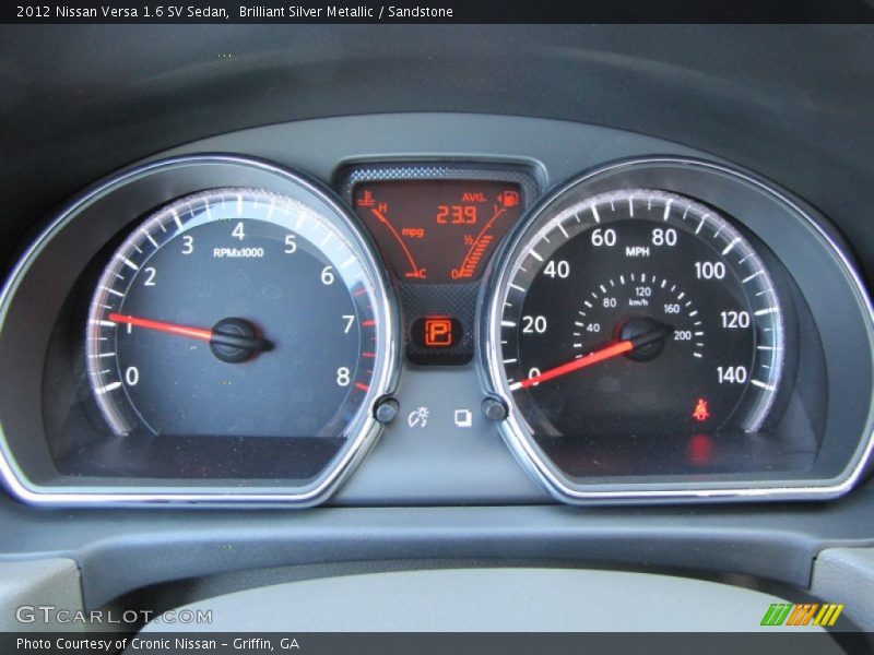  2012 Versa 1.6 SV Sedan 1.6 SV Sedan Gauges