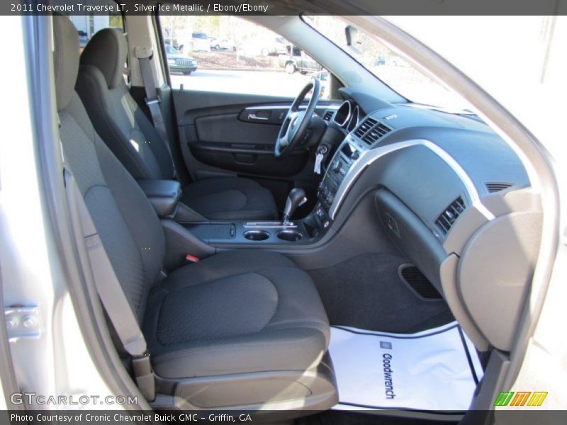 Silver Ice Metallic / Ebony/Ebony 2011 Chevrolet Traverse LT