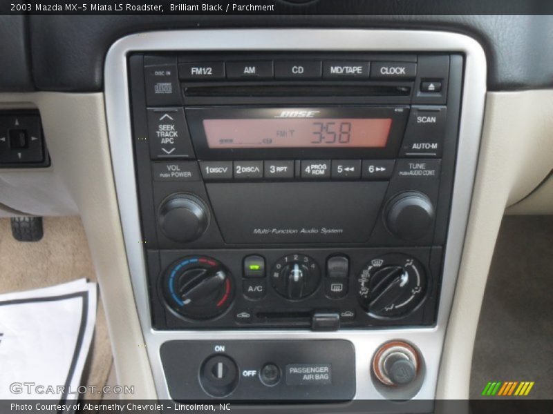 Audio System of 2003 MX-5 Miata LS Roadster