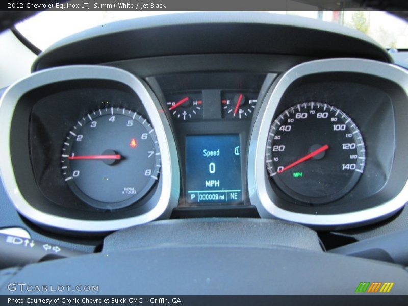 Summit White / Jet Black 2012 Chevrolet Equinox LT