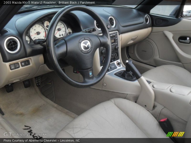 Parchment Interior - 2003 MX-5 Miata LS Roadster 