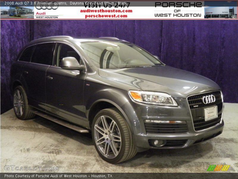 Daytona Grey Pearl Effect / Black 2008 Audi Q7 3.6 Premium quattro