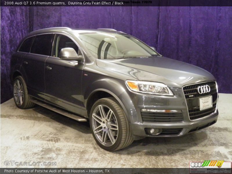 Daytona Grey Pearl Effect / Black 2008 Audi Q7 3.6 Premium quattro