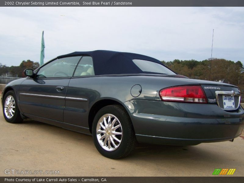 Steel Blue Pearl / Sandstone 2002 Chrysler Sebring Limited Convertible