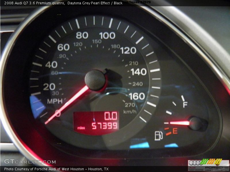 Daytona Grey Pearl Effect / Black 2008 Audi Q7 3.6 Premium quattro