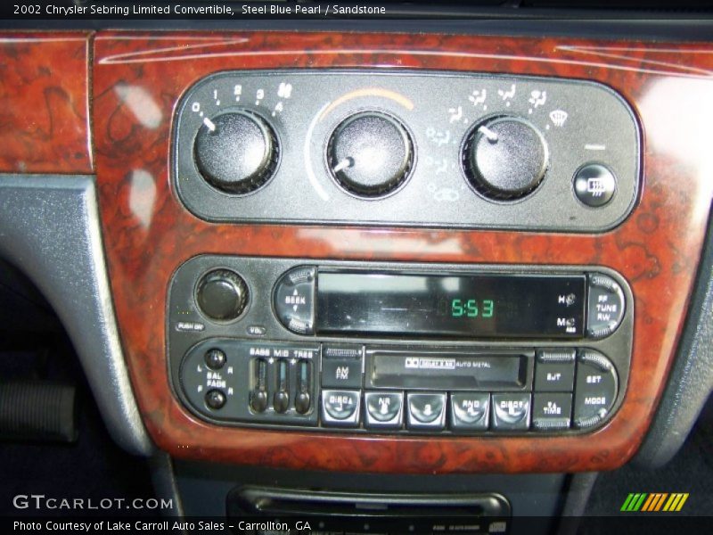 Controls of 2002 Sebring Limited Convertible