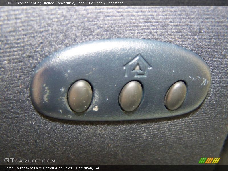 Controls of 2002 Sebring Limited Convertible
