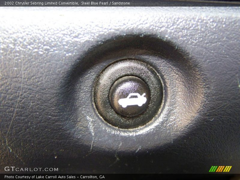 Trunk release - 2002 Chrysler Sebring Limited Convertible