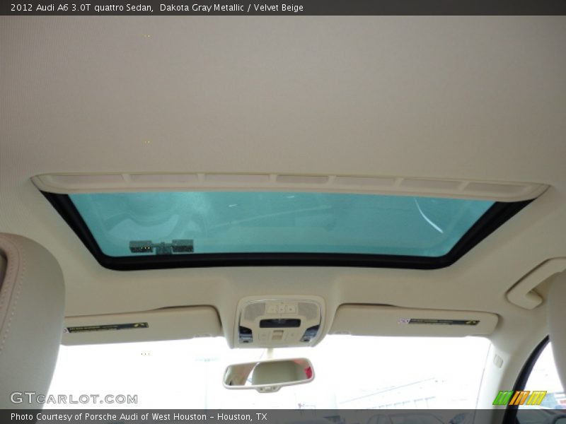 Dakota Gray Metallic / Velvet Beige 2012 Audi A6 3.0T quattro Sedan
