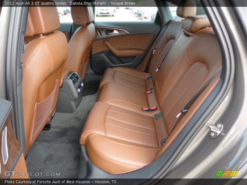 Rear Seat in Nougat Brown - 2012 Audi A6 3.0T quattro Sedan