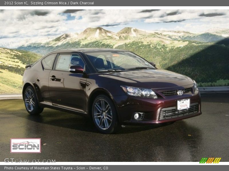 Sizzling Crimson Mica / Dark Charcoal 2012 Scion tC