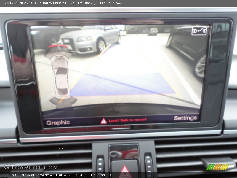 Rear view camera display - 2012 Audi A7 3.0T quattro Prestige