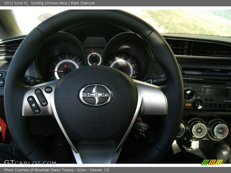 Sizzling Crimson Mica / Dark Charcoal 2012 Scion tC