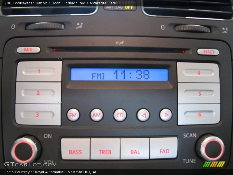 Tornado Red / Anthracite Black 2008 Volkswagen Rabbit 2 Door