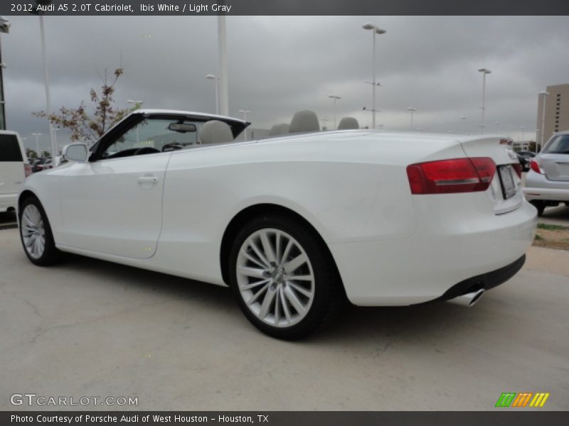 Ibis White / Light Gray 2012 Audi A5 2.0T Cabriolet