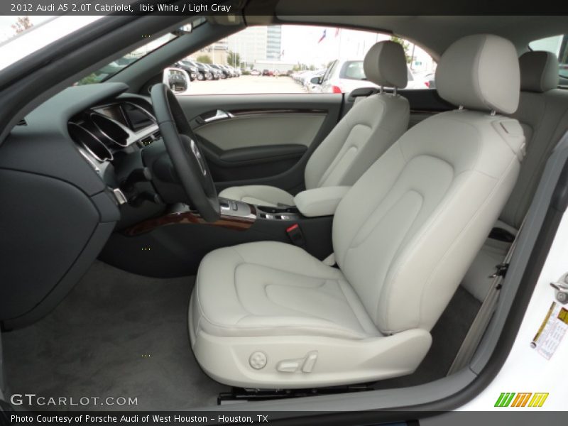 Drivers seat in Light Gray - 2012 Audi A5 2.0T Cabriolet
