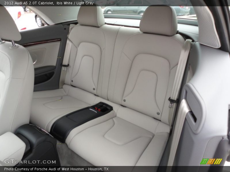 Rear seats in Light Gray - 2012 Audi A5 2.0T Cabriolet