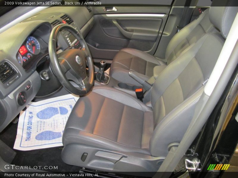 Black Uni / Anthracite 2009 Volkswagen Jetta SE Sedan