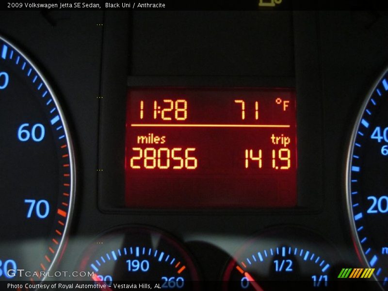 Black Uni / Anthracite 2009 Volkswagen Jetta SE Sedan