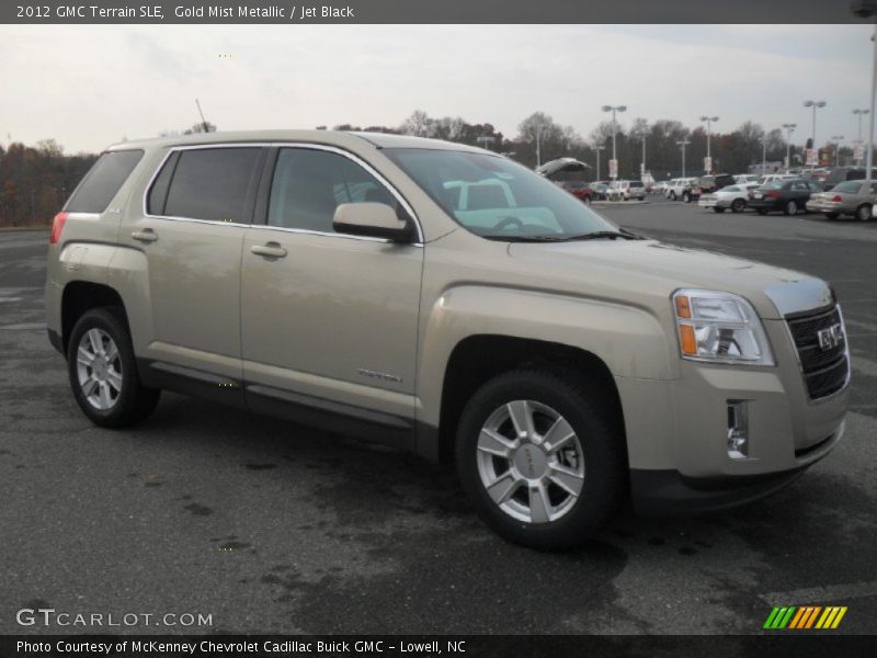 Gold Mist Metallic / Jet Black 2012 GMC Terrain SLE