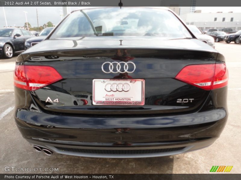 Brilliant Black / Black 2012 Audi A4 2.0T Sedan