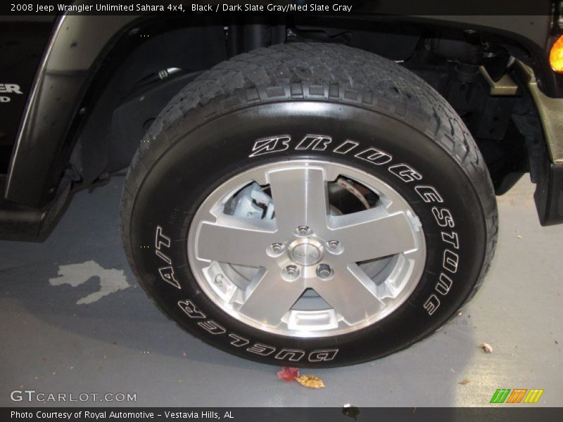 Black / Dark Slate Gray/Med Slate Gray 2008 Jeep Wrangler Unlimited Sahara 4x4