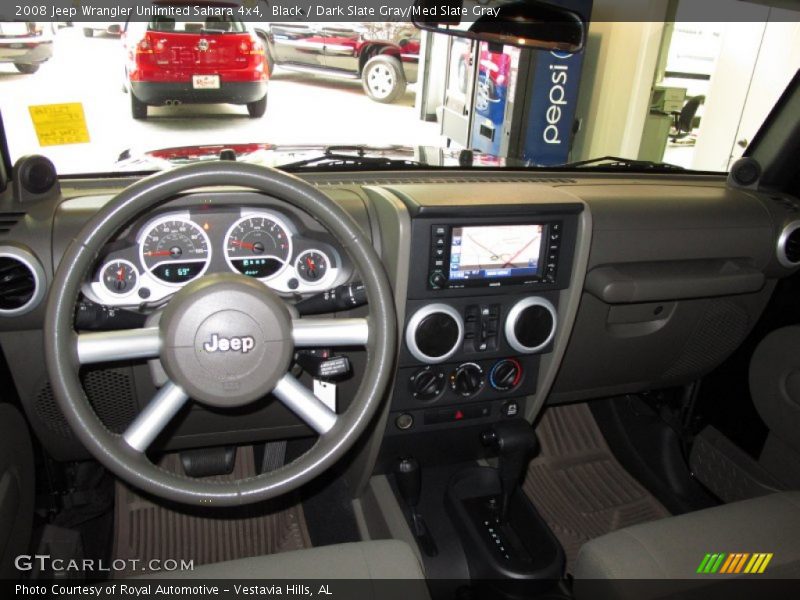 Black / Dark Slate Gray/Med Slate Gray 2008 Jeep Wrangler Unlimited Sahara 4x4