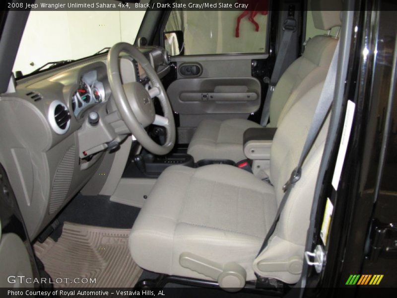 Black / Dark Slate Gray/Med Slate Gray 2008 Jeep Wrangler Unlimited Sahara 4x4
