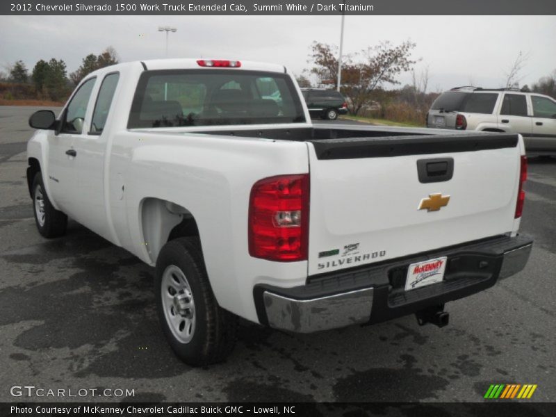 Summit White / Dark Titanium 2012 Chevrolet Silverado 1500 Work Truck Extended Cab