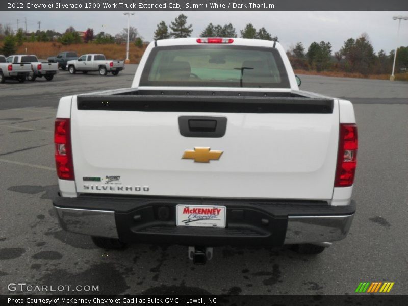 Summit White / Dark Titanium 2012 Chevrolet Silverado 1500 Work Truck Extended Cab
