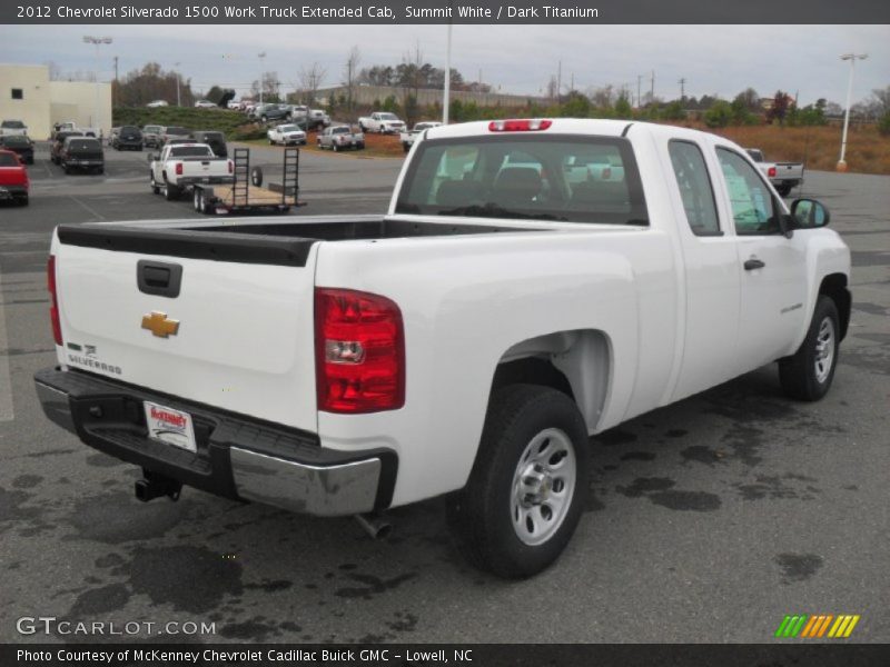 Summit White / Dark Titanium 2012 Chevrolet Silverado 1500 Work Truck Extended Cab