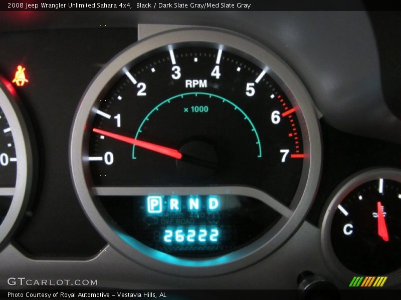 Black / Dark Slate Gray/Med Slate Gray 2008 Jeep Wrangler Unlimited Sahara 4x4