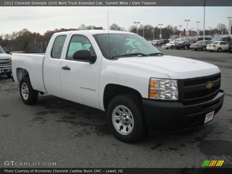 Summit White / Dark Titanium 2012 Chevrolet Silverado 1500 Work Truck Extended Cab