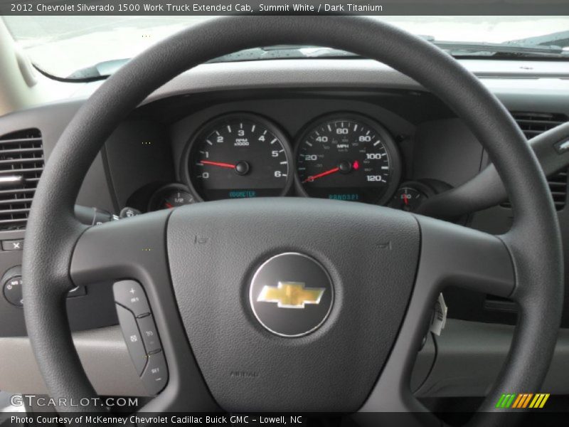 Summit White / Dark Titanium 2012 Chevrolet Silverado 1500 Work Truck Extended Cab