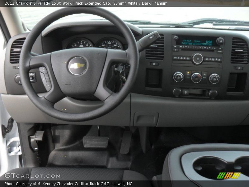 Summit White / Dark Titanium 2012 Chevrolet Silverado 1500 Work Truck Extended Cab