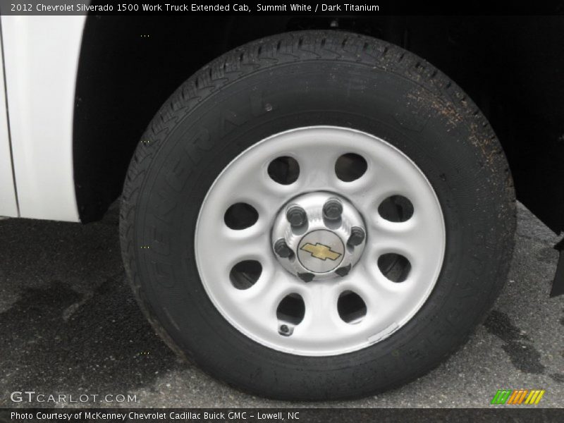 Summit White / Dark Titanium 2012 Chevrolet Silverado 1500 Work Truck Extended Cab