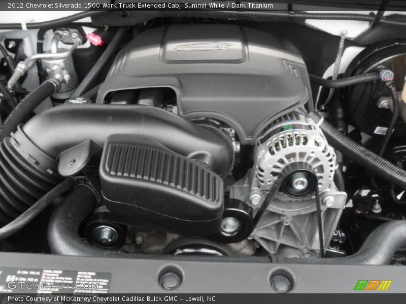 Summit White / Dark Titanium 2012 Chevrolet Silverado 1500 Work Truck Extended Cab