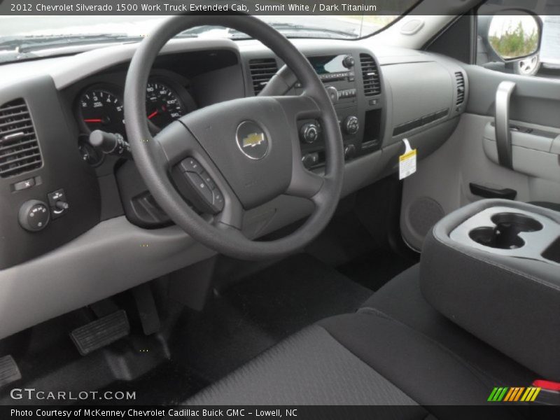 Dark Titanium Interior - 2012 Silverado 1500 Work Truck Extended Cab 