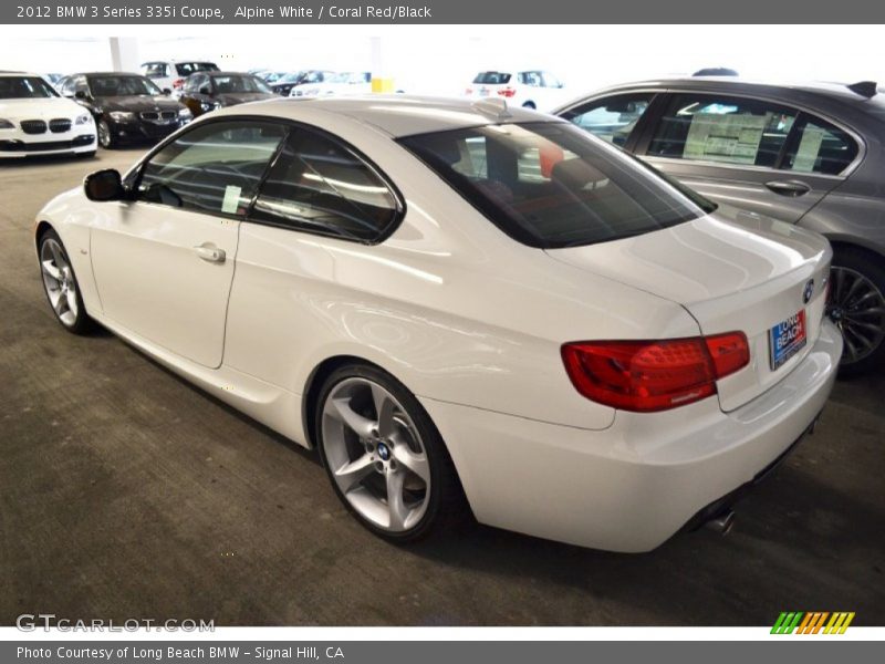 Alpine White / Coral Red/Black 2012 BMW 3 Series 335i Coupe