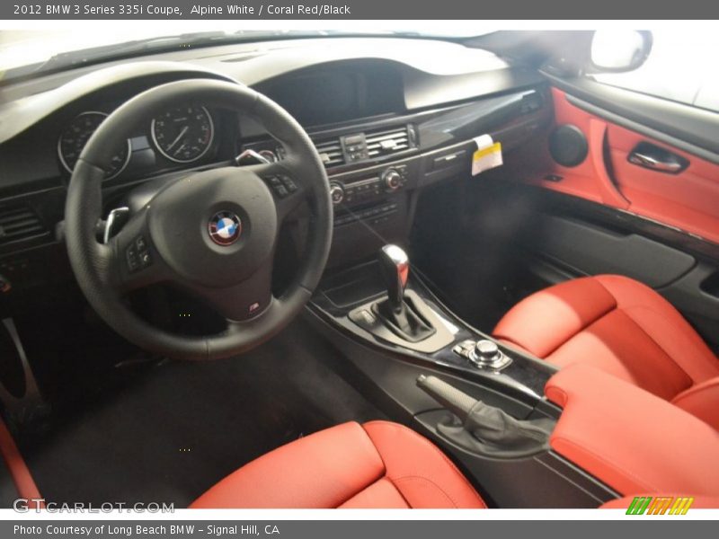 Coral Red/Black Interior - 2012 3 Series 335i Coupe 