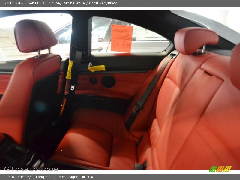 Alpine White / Coral Red/Black 2012 BMW 3 Series 335i Coupe