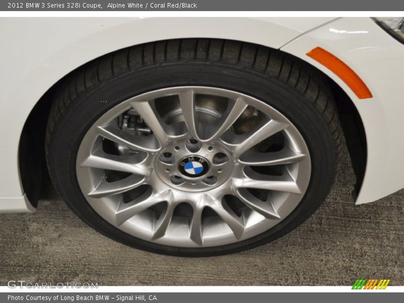 Alpine White / Coral Red/Black 2012 BMW 3 Series 328i Coupe