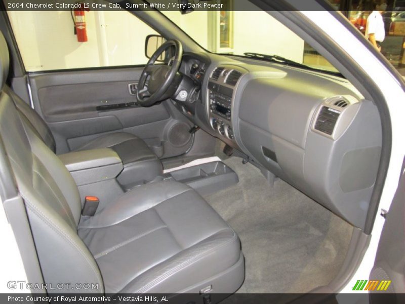  2004 Colorado LS Crew Cab Very Dark Pewter Interior